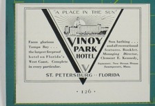 Print Ad Vinoy Park Hotel St Petersburg Florida Fireproof Summer Tampa Bay 1930s picture