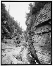 Long Gallery, Ausable Chasm c1900 Old Photo picture