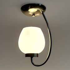 Antique/Vtg 1950's-60's MCM Art Deco Nouveau Lantern Ceiling Light/Lamp Fixture picture