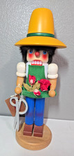 Vintage Holzkunst Christian Ulbricht German Florist Scissors Garden Nutcracker picture