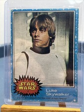 ROOKIE 1977 Topps Star Wars Luke Skywalker Blue Series 1 Card #1 RC picture