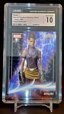 2025 Topps Chrome Marvel Studios Shuri /10 Gem Mint 10 CGC Black Wave Refractor picture