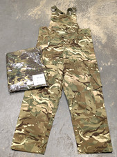 British Army MTP Salopettes Bib & Brace MVP Waterproof Over Trousers Pants - NEW picture
