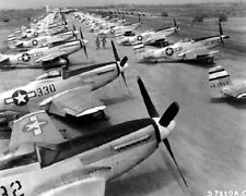 North American P-51 Mustang Fighter Planes on Iwo Jima 8x10 WWII WW2 Photo 710a picture