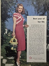 Virginia Mayo of St Louis MO Magazine Feature 1948 - MGM Movies Future Star picture