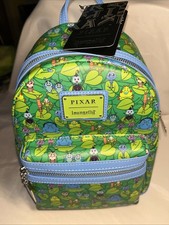Loungefly Pixar Disney Bugs Life Mini Backpack Green Leaf. Brand New with tags.  picture
