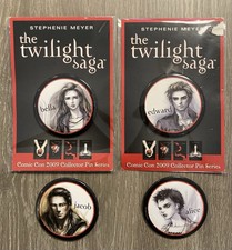 The Twilight Saga - RARE - Comic Con - 2009 - Collector Pin Series - Full Set picture