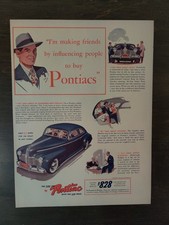 Vintage 1941 Pontiac Business Coupe Full Page Original Ad picture