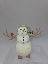 VTG 2000 Lenox Winter Fun Snowman Resin Figurine By Lynn Bywaters With Box 3.5