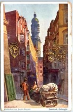 Postcard - Seilergasse with the city tower - Innsbruck, Austria picture