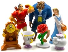BEAUTY AND THE BEAST Figure Play Set DISNEY PVC TOY Belle GASTON Cogsworth ROSE picture