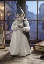Vtg Royal Copenhagen THE SANDMAN 1145 Figurine Porcelain Boy Umbrella Denmark picture