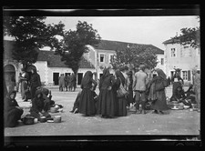Podgoritza Montenegro Sour Milk Market 1920 Balkan People Public Market picture