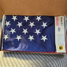 Valley Forge Perma-Nyl 2x3 American Flag Nylon Made in USA Commercial Grade picture