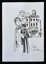 Pia Guerra Original Art Sketch Yorick Brown and Ampersand 12” X 8 1/2” picture