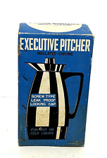 1960s CHROME Insulated Pitcher New Old Stock VINTAGE WITH BOX picture