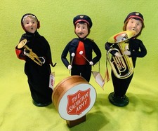 Vintage 1992/93 Byers Carolers Choice Salvation Army Drummer, Tuba, French Horn picture