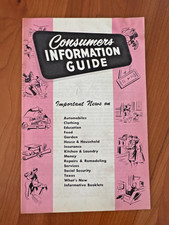 FREE SHIP 1950s (?) Consumers Information Guide Natl Research Bureau Chicago picture