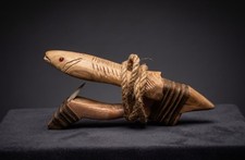 Fish Totem Halibut Hook, Northwest Coast Rustic Art Design picture