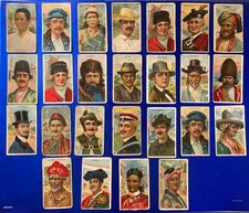 1910 T113 American Tobacco Cards - Types Of Nations - LOT OF 25 - HALF THE SET picture