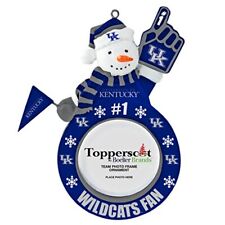 Topperscot NCAA Kentucky Wildcats Snowman Photo Frame Ornament picture