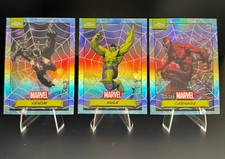 2024 Topps Chrome Marvel Venom Hulk Carnage /399 Spider-Web Refractor 3 Card Lot picture