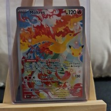 Pokémon 30th Anniversary - Moltres 130/128 IR illustration Rare NM/M picture