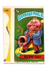 1986 Topps Garbage Pail Kids Series 4 #133b / #144b RUDY toot Miscut Error OS4 picture