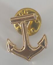 Gold Toned Anchor Nautical Lapel Pin  picture