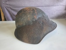 Antique Swiss Army Military M18/43 Steel Combat Helmet Switzerland WWI WWII picture