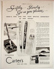 Carter's Vintage 1939 Pen and Ink Print Advertisement Collier's Magazine picture
