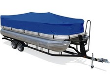 Trailerable Semi Custom Pontoon Playpen Boat Cover, 19-20Ft Waterproof Marine Gr picture