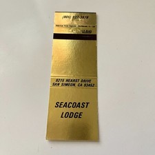 Seacoast Lodge 9215 Hearst Drive San Simeon CA Vintage Matchbook Cover TMB73-2 picture