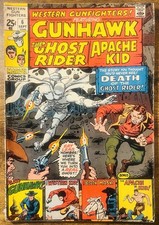 WESTERN GUNFIGHTERS 6 FEATURING GUNHAWK , THE GHOST RIDER & APACHE KID 1971 picture
