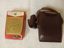 VTG 1960s Morse Supertone Transistor 6 Pocket Radio Made In Japan + Case JN3 picture