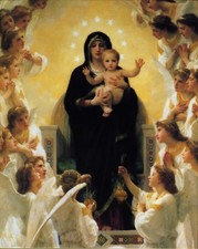 Catholic print picture - OUR LADY OF THE ANGELS  -   8