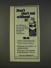 1977 WD-40 Lubricant Ad - Don't Start Out Without It picture