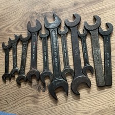 Set Of Vintage Snail Brand Spanners/Wrenches Made In England ×11 sizes in disc picture