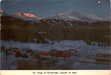 Breckenridge, Colorado, dawn, ski area, U.S. Highway 6, Colorado Postcard picture