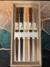 Japan Yamanaka Lacquer Chopsticks Set Of 5  picture