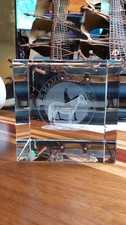 Vintage Clear Etched Block Featuring The Hamptons Classic picture