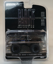 RARE 1:64 GREENLIGHT 1974 FORD F 250 BIGFOOT BLACK BANDIT DIECAST picture