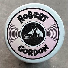 RARE Vintage 1979 ROBERT GORDON promo button pin badge rockabilly RCA dog 1