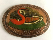 Vintage 1957 ADAC Solitude Stuttgart MCS Vintage Oldtimer Car  Race Grille Badge picture