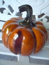 * Celebrity owned Halloween * TABLE TOP PORCELAIN/CERAMIC PUMPKIN (LARGE)* picture