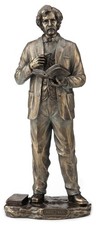 Veronese Design Metallic Bronze Finished Mark Twain Statue picture