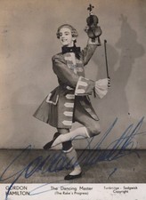 GORDAN HAMILTON 1918-59 BALLET DANCER Hand Signed RPPC POSTCARD AUTOGRAPH picture