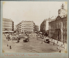 Spain, Madrid, Puerta del Sol Vintage Albumen Print Albumen Print 25x30  picture