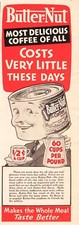 Butternut Coffee ½ Cent Per Cup Paxton & Gallagher Co 1936 Vtg Magazine Print Ad picture