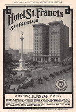 antique 1905 print ad HOTEL ST FRANCIS San Francisco Beautiful Tropical Garden picture